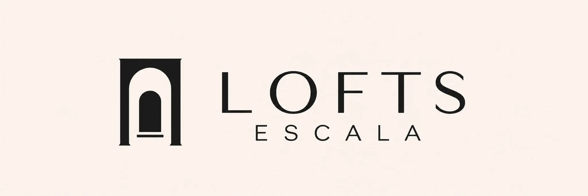 Logo horizontal de Lofts Escala, apartamentos turísticos en Sevilla